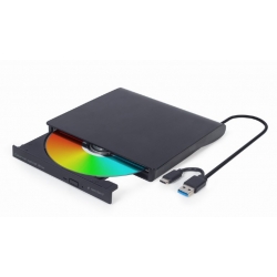 Externe USB CD/DVD brander/speler met USB/C